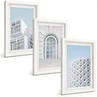 Tulup 3-Delige Schilderij Set - Moderne architectuur: minimalisme en geometrie - 20x30 - Wanddecoratie - Moderne Interieurdecoratie - Muurdecoratie
