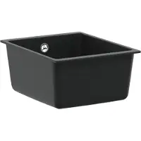 vidaXL Enkele keukenspoelbak Graniet 37 x 46 x 20 cm Grafiet
