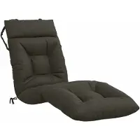 vidaXL Ligstoel Kussen VIANEN 100% Polyester Antraciet 200 x 60 x 8 cm
