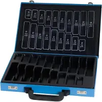 Format Metalen magazijn blauw 170-delig DIN 338
