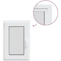 vidaXL Kelderraam RISOR 50 x 70 cm PVC en Glas