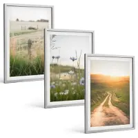 Tulup 4-Delige Schilderij Set - Natuurlandschappen met velden en paden in de zon. - 40 x 60 cm - Stijlvolle Muurdecoratie - Slaapkamer
