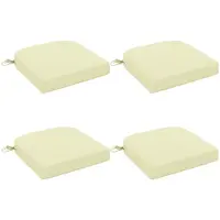 vidaXL 4-delige zitkussens SOEST 4 pcs 100% Polyester Crèmekleurig