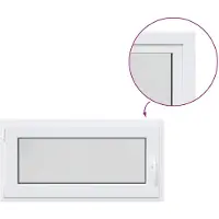 vidaXL Kelderraam RISOR 50 x 55 cm PVC en Glas