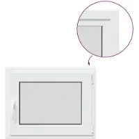 vidaXL Kelderraam RISOR 50 x 55 cm PVC en Glas