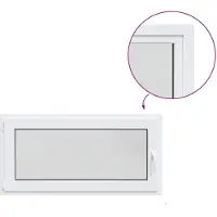 vidaXL Kleur binnenkant kelderraam Wit RISOR 120 x 50 cm