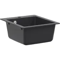 vidaXL Keukenspoelbak met enkele bak Graniet 42,5 x 50 x 31 cm Grafiet