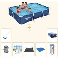 Bestway Steel Pro, rechthoekig zwembad - 300x201x66 cm - 8-delig - S21569
