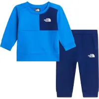 The North Face Performance Poly Crew Tracksuit Infant, blauw