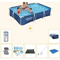 Bestway Steel Pro, rechthoekig zwembad - 300x201x66 cm - 8-delig - S21568