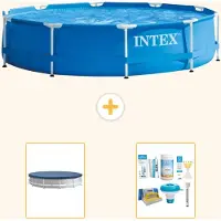 Intex Framezwembad, rond - 366x76 cm - 3-delig, model S22455