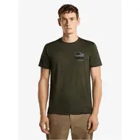 Icebreaker - Merino 150 Tech Lite S/S Tee Evolving Layers - Merinoshirt M, olijfgroen