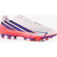 Adidas F50 Hyperfast Club Gras / Kunstgras Voetbalschoenen (MG) Kids Wit Paars Roze
