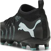 Puma Future 9 Match Gras / Kunstgras Voetbalschoenen (MG) Kids Zwart Intense Mint Wit