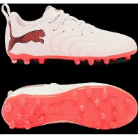 Puma Future 9 Play MG The Arrival - Amangaan met suiker/Wit/Ultra Red/Zwart Kids
