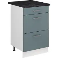 Vicco Keukenonderkast R-Line, Blauw-grijs/Wit, 50 cm antraciet werkblad