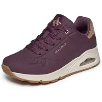 SKECHERS Sneakers laag aubergine