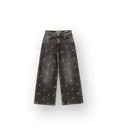 Vingino Meisjes Extra Wide Leg Jeans Cita Special Meisje Grijs 158