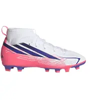 Adidas F50 Hyperfast Club Mid Gras / Kunstgras Voetbalschoenen (MG) Kids Wit Paars Roze