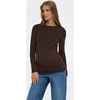 ONLY Maternity Shirt donkerbruin