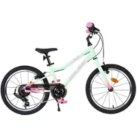 Volare Milano Kinderfiets - Meisjes - 18 inch - Mintgroen - 6 Speed
