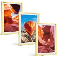 Tulup 4-Delige Schilderij Set - Woestijnklooflandschappen en ballonvaart - 40 x 60 cm - Muurdecoratie - Interieur Decoratie - Woonkamer Decoratie