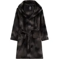 We fashion Badjas ombergrijs / donkerbruin / zwart