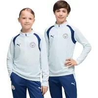 Puma Manchester City Trainingstrui 1/4-Zip 2026-2027 Kids Lichtblauw Donkerblauw