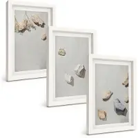 Tulup 3-Delige Schilderij Set - Boho strandstenen minimalistische decoraties - 20x30 - Muurdecoratie - Interieur Decoratie - Stijlvolle Muurdecoratie