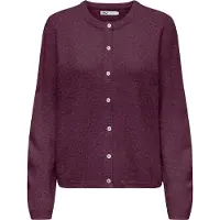 ONLY Gebreid vest 'ONLSimoni' bordeaux