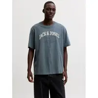 Jack & Jones Shirt 'JJEDENVER' antraciet / grafiet / offwhite