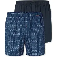 Schiesser Boxershorts ' Multi ' donkerblauw / zwart