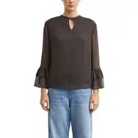 Comma Blouse donkerbruin