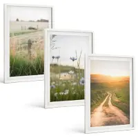 Tulup 3-Delige Schilderij Set - Natuurlandschappen met velden en paden in de zon. - 40x60 - Stijlvolle Muurdecoratie - Slaapkamer