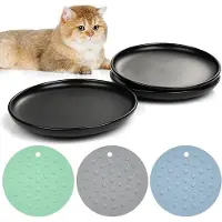 OEM 3 keramische kattenbakken met antislipmatten - ideaal voor katten en kittens