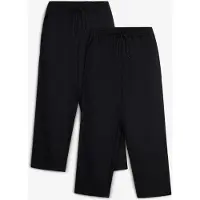 Bonprix Joggingbroek, loose fit van zacht biologisch katoen (set van 2) maat 146
