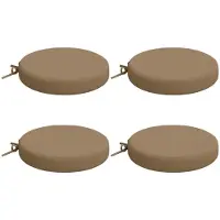 vidaXL Zitkussens SOEST 4 st 100% Polyester Taupe Ø 40 x 7 cm