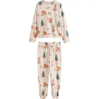 Next Pyjama beige / mokka / spar / rood