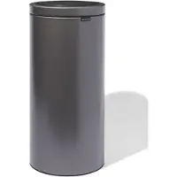 Brabantia Touch Bin Flat Top Prullenbak 30L Platinum (grijs metallic)