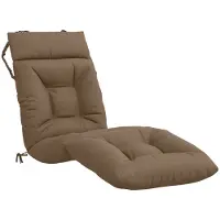 vidaXL Ligstoel Kussen VIANEN 100% Polyester Taupe 200 x 60 x 8 cm
