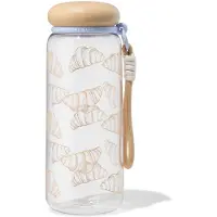 HEMA Drinkfles 700ml kunststof croissant (transparant)