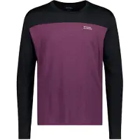 Mons Royale - Yotei Merino LS M Fig/Black voor Unisex - Maat M