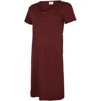 Mamalicious Mira Solid Jrs Short Sleeve Dress Paars XL Vrouw