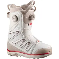 Salomon Snowboard - Dames snowboardschoenen - Ivy BOA SJ BOA Almond Milk/White Pepper/Haute Red voor Dames - Maat 24.5 - Wit