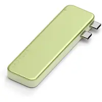 Satechi USB-C Snap hub Macbook Neo 13" – Dubbele USB-C Connectoren – Compact & Draagbaar Ontwerp – HDMI Poort tot 4K@60Hz - Geel