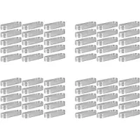 Tlily 60Pcs Ovale Taartje Mallen Geperforeerde Taartvormen voor Bakken Rvs Ronde Vorm Ring voor Taart Mousse Taarten Quiche
