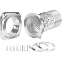 Typecat Magnetische Drogerventilatiekoppelingsset - DV180 Luchtdichte Afdichting, Snelkoppeling, Inclusief 2 Klemmen