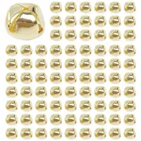 Typecat 400 Stuks Jingle Bells, 15 mm Metalen Jingle Bells Bells Kralen voor Doe-Het-Zelf Goud