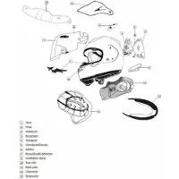 Arai Chaser-x Dual Flow Helm Voorkant Ventilatieopening