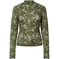 Y.A.S Blouse 'YASLacey' olijfgroen